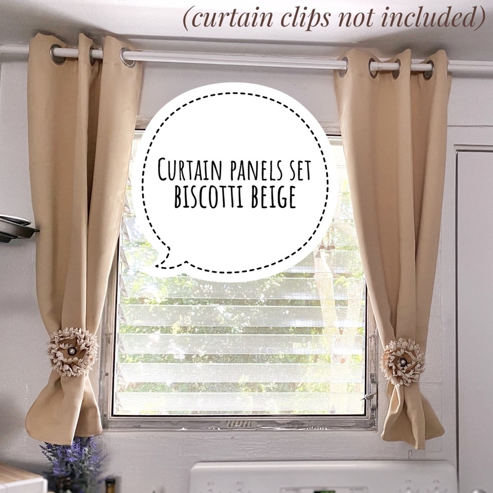 Nicetown window curtain panels w/ grommets